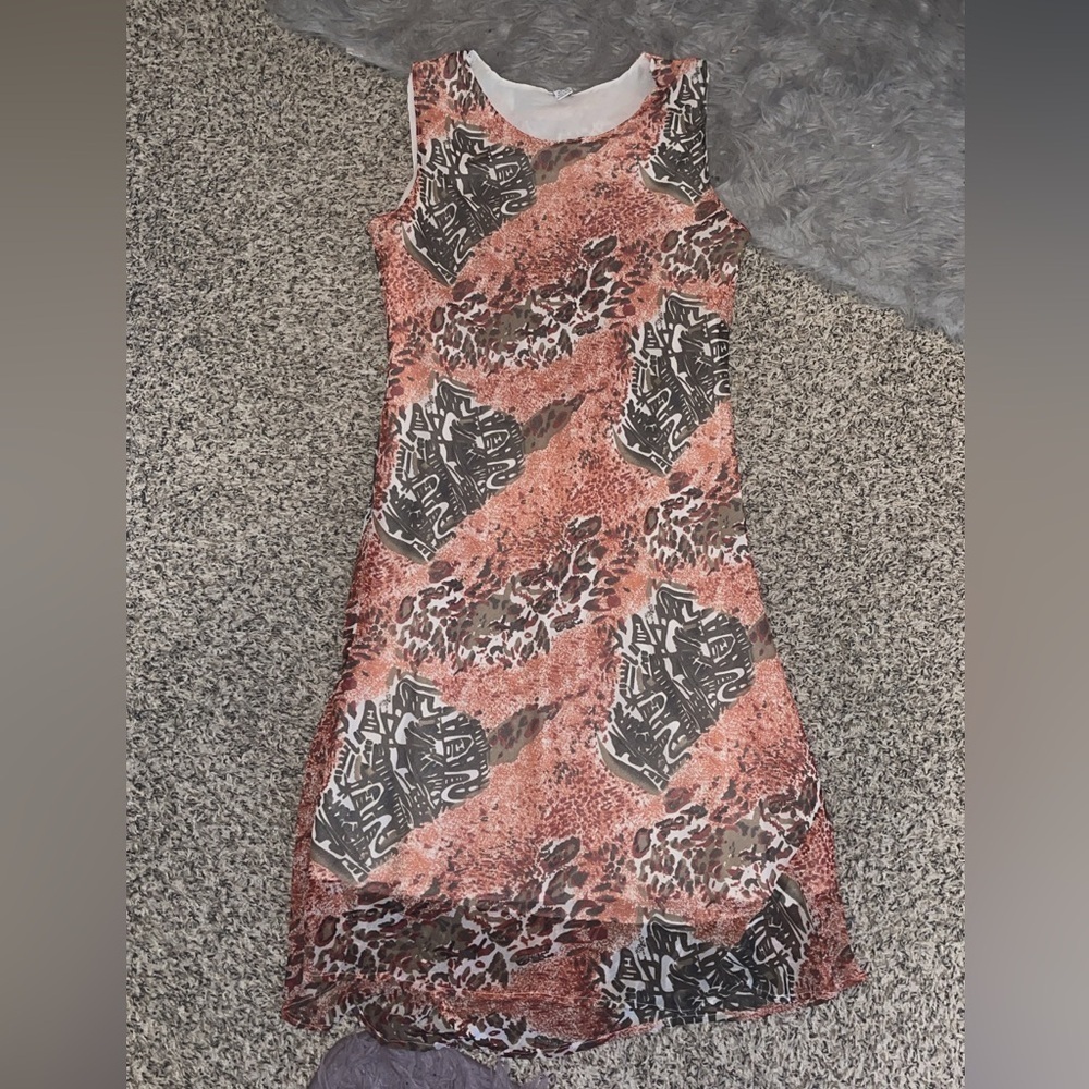 Leopard & Tribal Pattern Dress